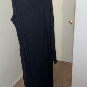 BLACK One shoulder dress